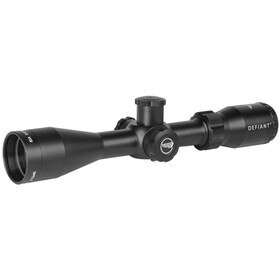 BSA DEFIANT4 3-12x40mm Hunting/Target Rifle Scope with MOA-1014 Reticle has a black finish